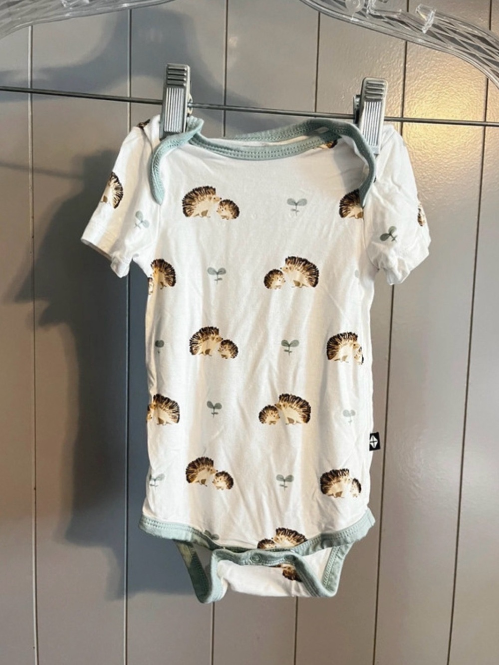 Kyte baby bamboo onsie hedgehog print NWOT